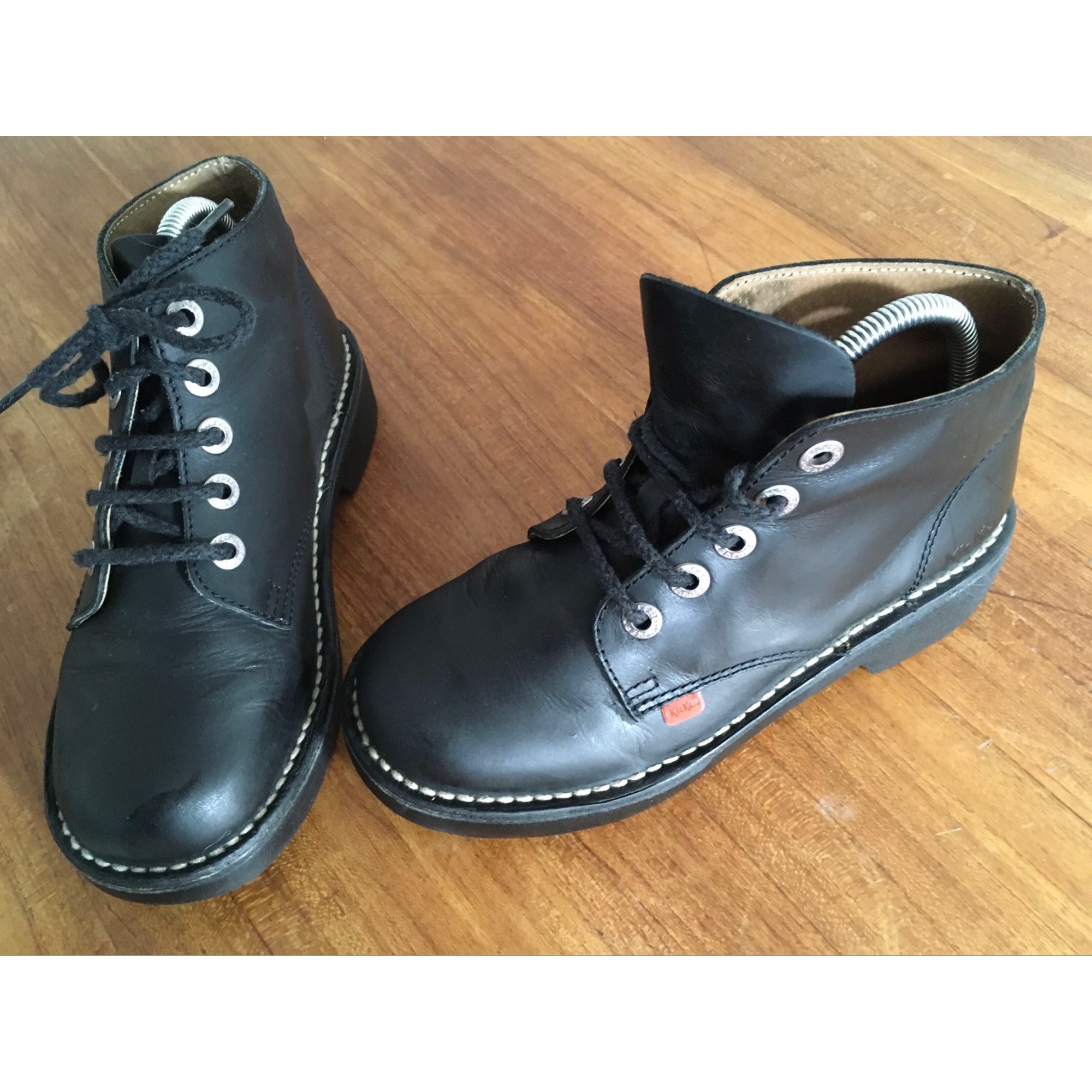 Chaussures à lacets KICKERS 38 noir - 11425185