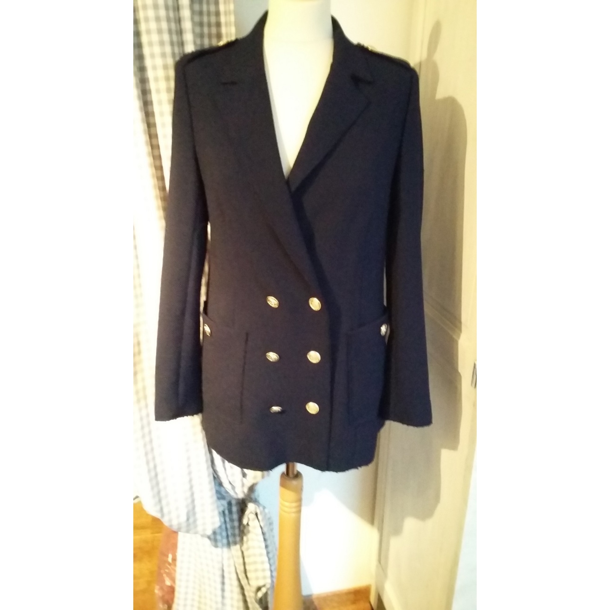 Blazer, veste tailleur ZARA 36 (S, T1) bleu vendu par Josephine 1967576218  - 4389734
