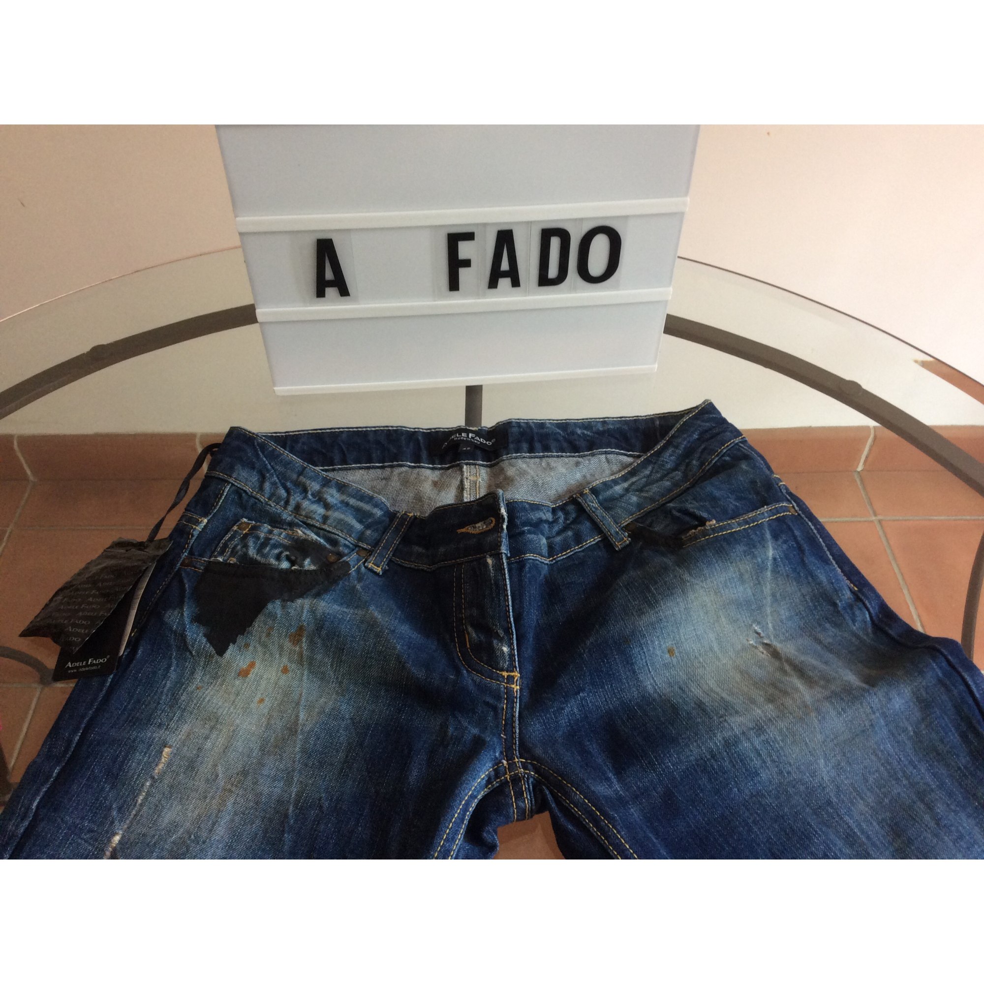 Jeans droit ADELE FADO W33 (T 42-44) bleu - 6184606