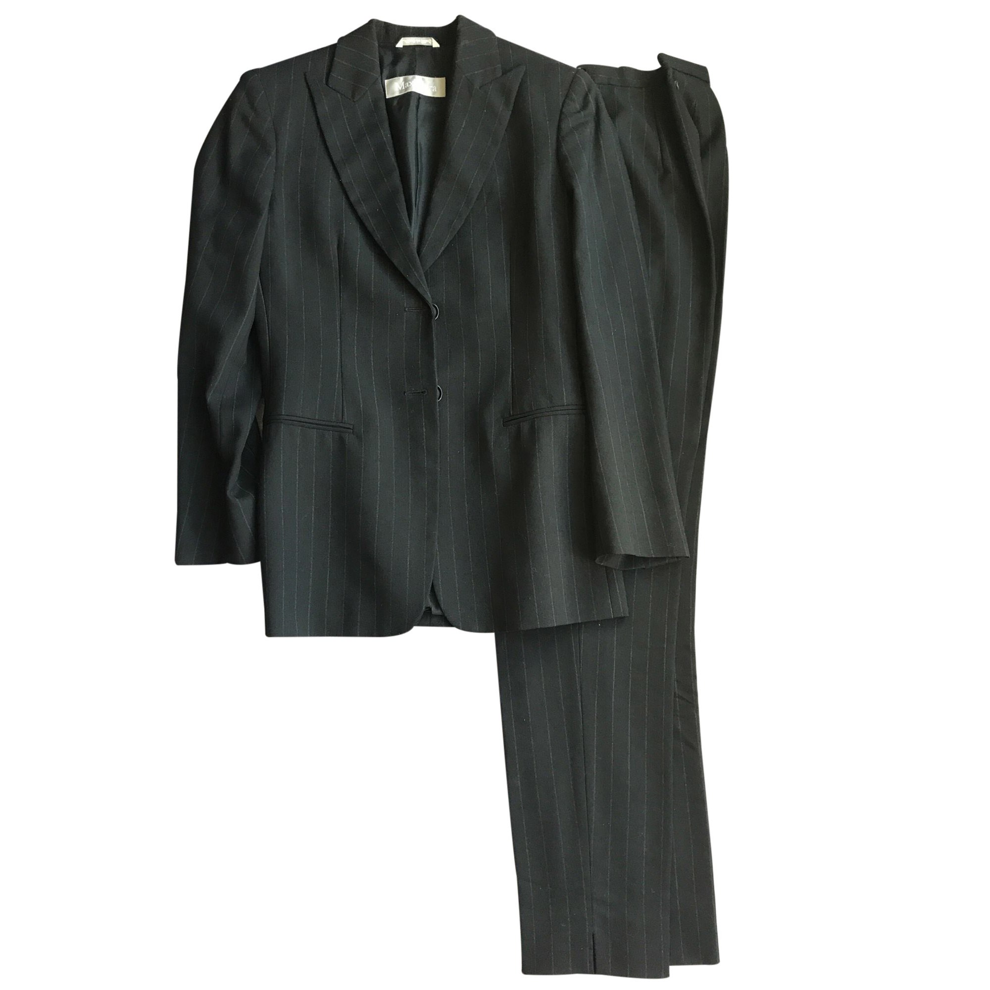 Tailleur pantalon MAX MARA 38 (M, T2) bleu - 6840529