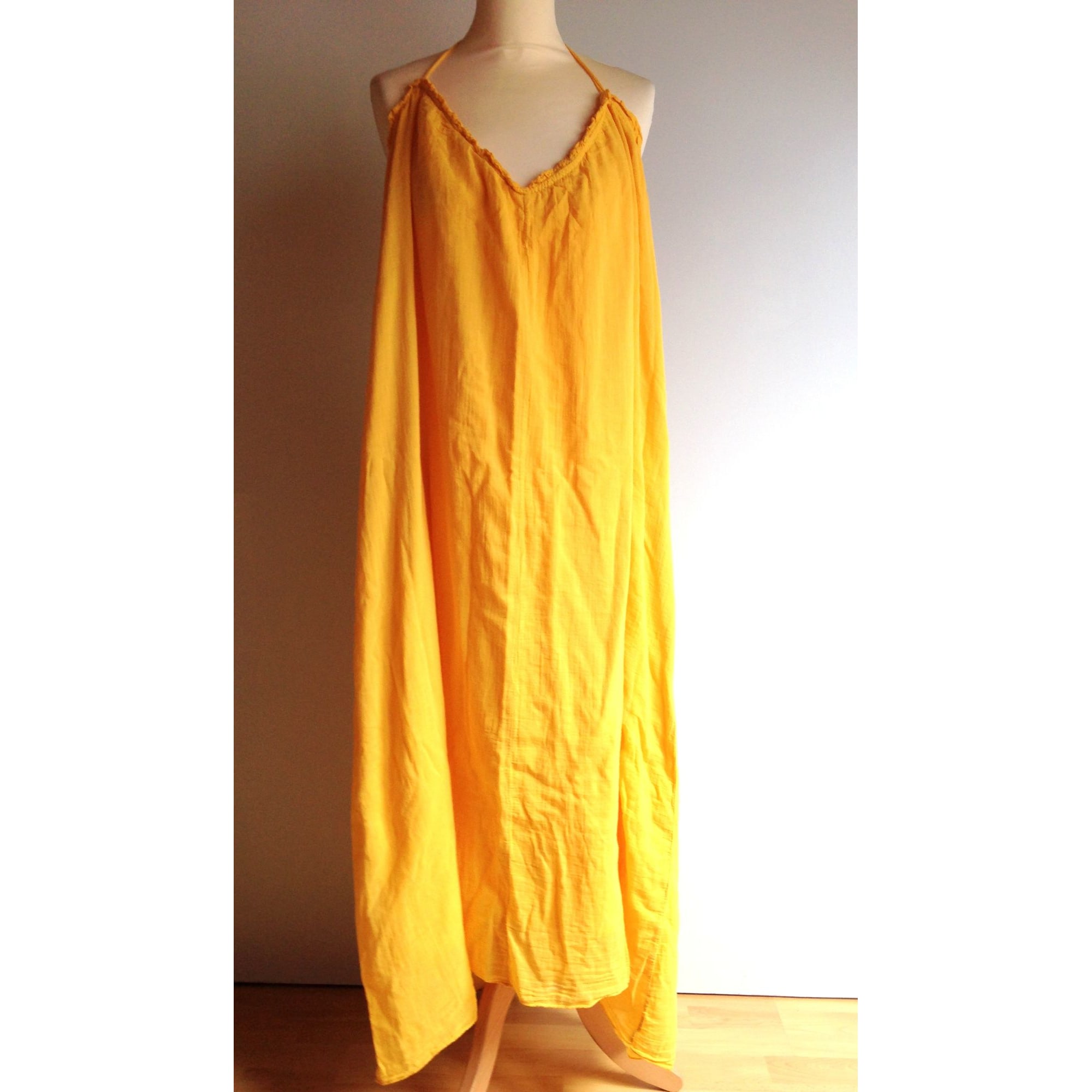 Robe longue MINO DU SUD Taille unique jaune vendu par Juliek20 - 9211994