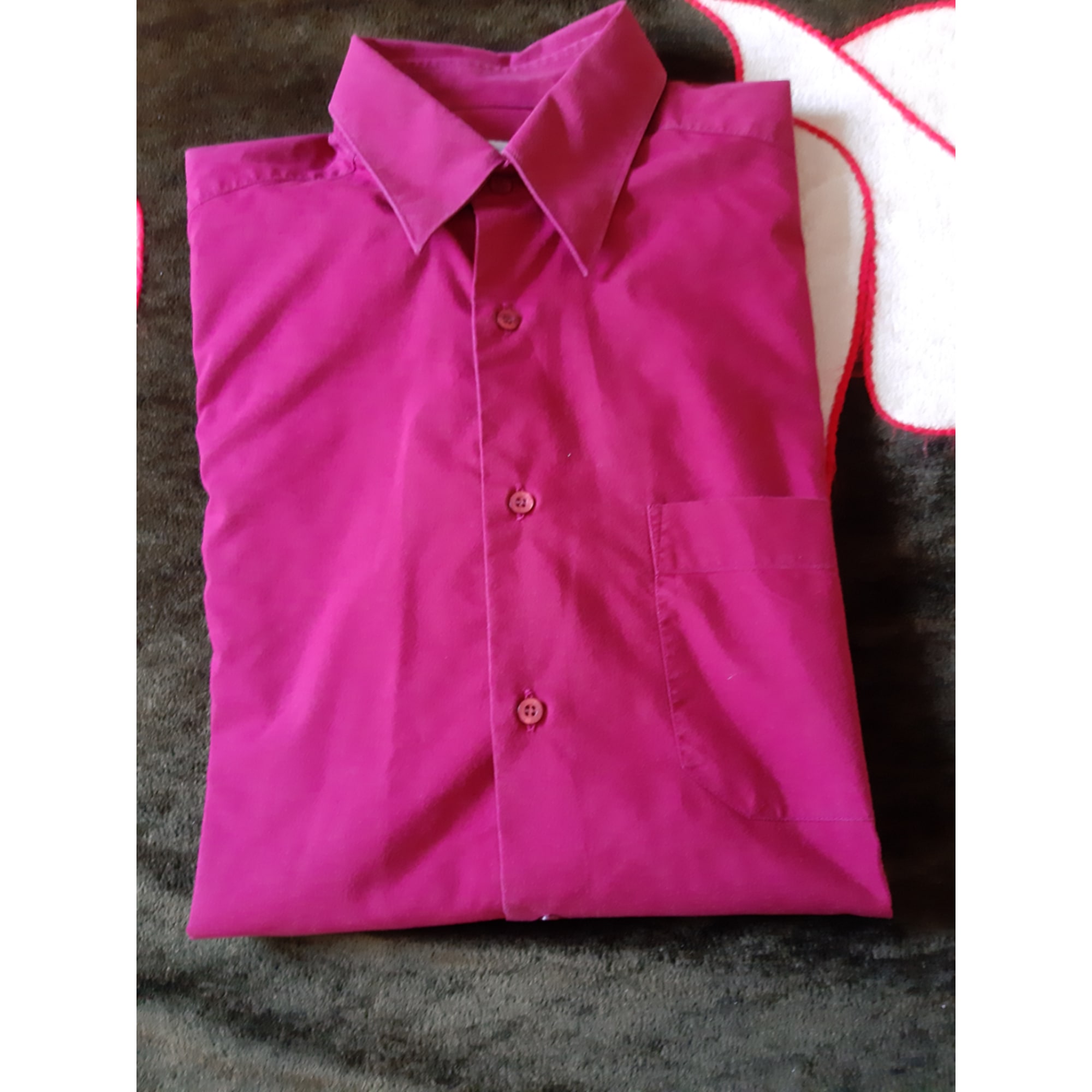 Chemise PIERRE CLARENCE 39/40 (M) rouge - 9303008