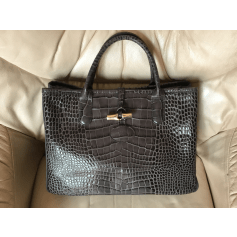Leather Handbag Longchamp Roseau 