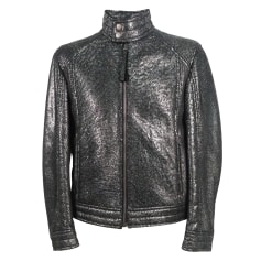 Leather Zipped Jacket Hugo Boss  