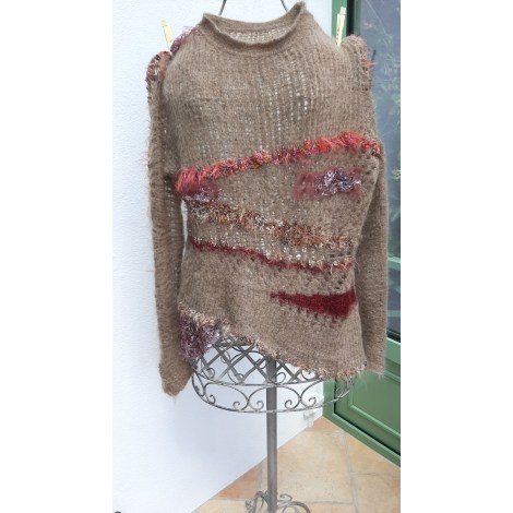 Pull TRICOT CHIC Beige, camel