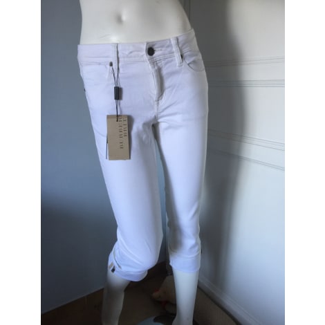 Cropped Pants, Capri Pants BURBERRY 36 (S, T1) white new sold by couillard  - 11497414