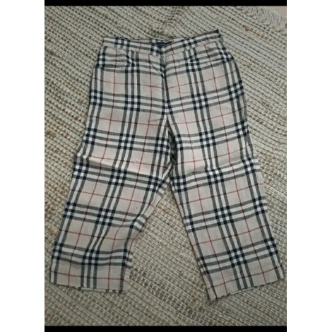 Cropped Pants, Capri Pants BURBERRY 34 (XS, T0) white - 11437860