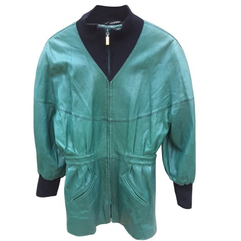 Manteau en cuir ZILLI 42 (L/XL, T4) vert - 4544630