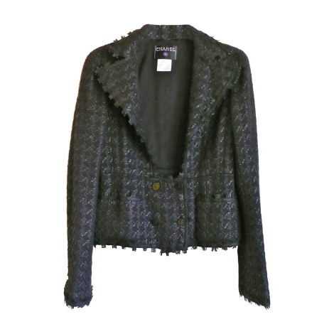 Blazer, veste tailleur CHANEL 40 (L, T3) noir - 6344376