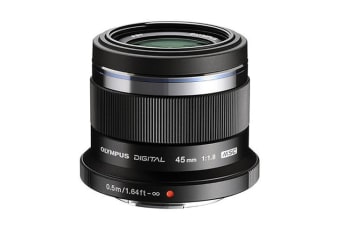 OM System M. Zuiko MFT 45mm f/1.8 Sort