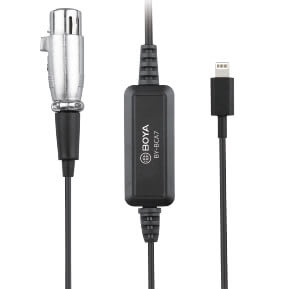 Boya BY-BCA7 Mikrofonadapter XLR til Lightning for iPhone