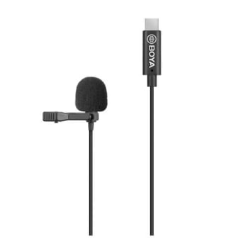 Boya BY-M3 Mikrofon Lavalier myggmikrofon USB-C