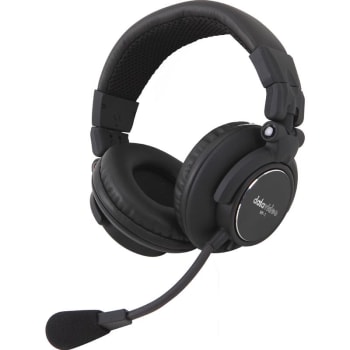 Datavideo HP-2 Dobbelsidig hodetelefon med mikrofon 2x6.3mm jack