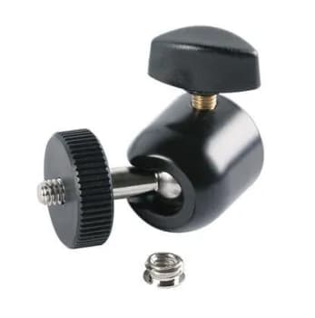 K&M19695 Kulehode for 3/8" - 1/4" Sort til 1/4" hann skrue