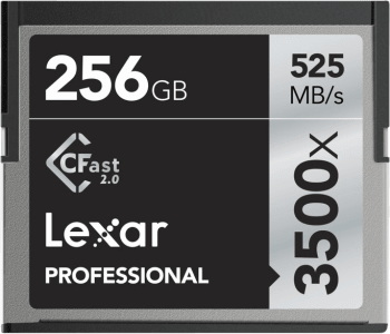 Lexar Pro 3500X Cfast (VPG-130) R525/W445 256GB