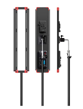 SWIT PL-E90L-KIT, Lyskit  - 3 x 90W LED Bicolor Panellampe, DMX, V-Mount, m/stativer og trillekoffert