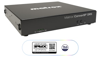 Matrox CIP-DRS, ConvertIP Dual SDI 2110 og IPMX Transceiver 3x RJ45