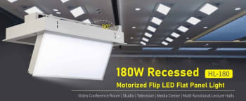 SWIT HL-180 innfellbar LED panellampe 180W motorisert 90° flip dagslys 5600K