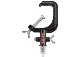 SWIT GA-DG75 opphengskrok for 30-51 mm rør, med M10 bolt for lampe etc. Max 75 Kg