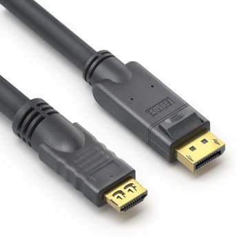 PureLink PI5110-010 PureInstall DisplayPort til HDMI Kabel 1m