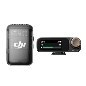 DJI MIC 2 Trådløst mikrofonsett med 1 clip-on mikrofonsender/opptakere og en tokanals mottaker