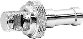 Kupo KS-092 Spigot 5/8" Hann Adapter for 4-veis klemme sølv