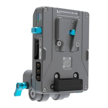 Kondor Blue V-Mount Pro Batteriplate Space Grey