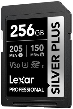 Lexar Minnekort SDXC Professional SILVER Plus 256GB