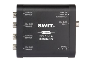 SWIT S-4604 3G/HD/SD-SDI 1:4 distribusjonsforsterker