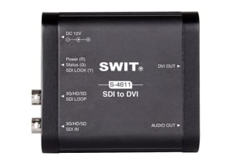 SWIT S-4611 3G/HD/SD-SDI til DVI konverter