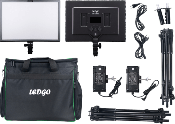 Ledgo LG-E268C 2 Light Kit W/Stand And Bag