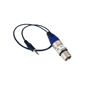ETS PA911 Audio Balun 3.5mm Mini Plug to Female XLR