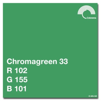 Colorama COLO133 Bakgrunnspapir Chromagreen  2,72 x 11m