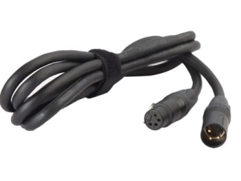 SWIT PA-702 Strømkabel 3-pin hann til 4-pin hunn XLR 2m