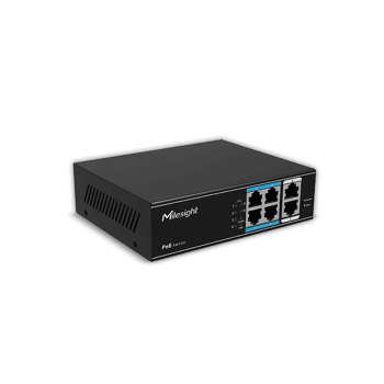Milesight MS-S0204-EL Switch 4x100Mbps/PoE+ maks 65W