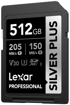 Lexar Minnekort SDXC Professional SILVER Plus 512GB