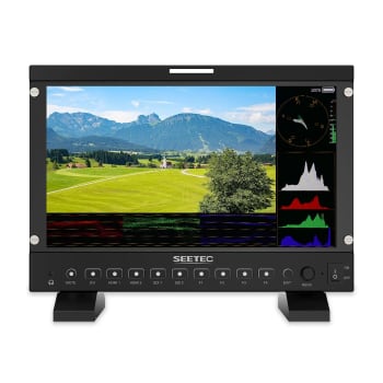 Seetec P133 PRO Monitor 13,3" Full HD IPS 1000nits 4k HDMI/3G SDI/DVI innganger