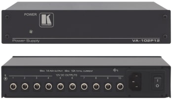 Kramer VA-102P12 Rackmount power10x 12V/1A DC5.5/2.1