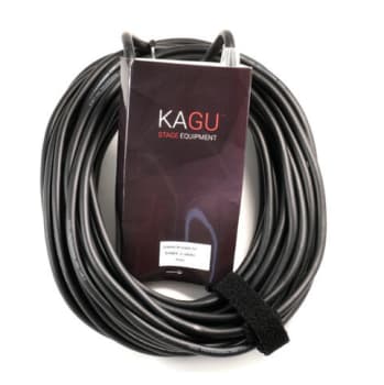 Kagu DMNX5BK30-KG DMX kabel 5 pin XLR han/hun Sort 30m
