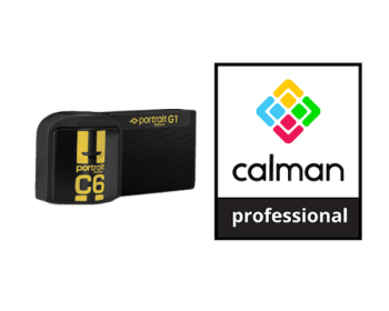 Portrait Calman Professional Software Bundle med Calman studio, C6, G1