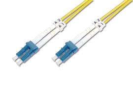 Patch Fiber OS2 LC-LC Gul Duplex Halogenfri 3mm