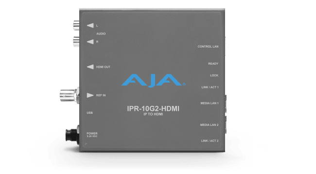 AJA IPT-10G2-HDMI SMPTE ST 2110 HDMI Dekoder
