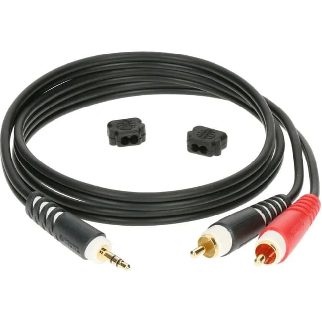 Klotz AY7-0200 Audiokabel Stereo Minijack til 2 x RCA 2m