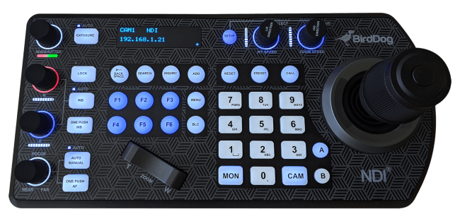 BirdDog BDPTZKEY PTZ Controller w/NDI VISCA RS-232 & RS422