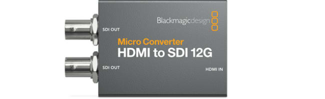 Blackmagic Micro Converter HDMI til SDI 12G med strømforsyning