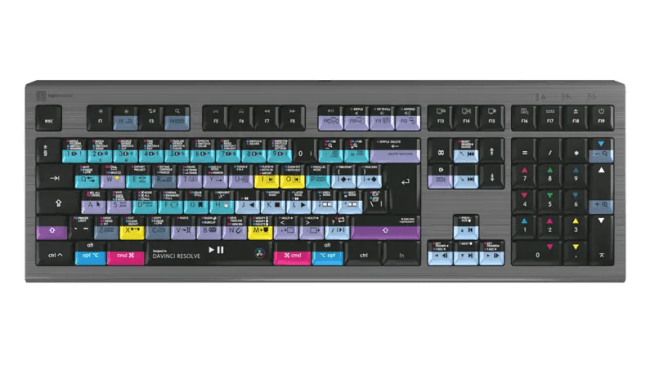 logickeyboard LKB-RESB-A2M-UK Tastatur Astra2 DaVinci Resolve 18 - Bakbelyst for Mac