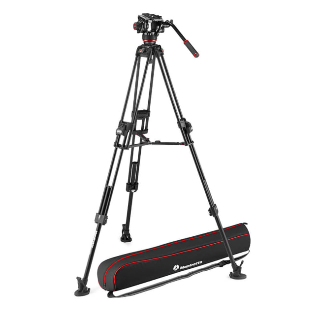 Manfrotto 504X + 645 Videostativkit Fast Twin Aluminium