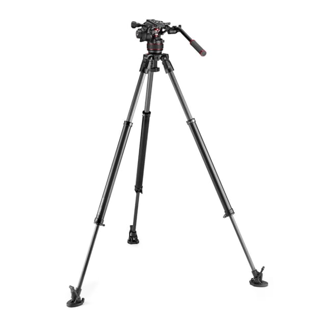 Manfrotto 608 + 635 Stativkit Video Nitrotech Fast Karbonfiber