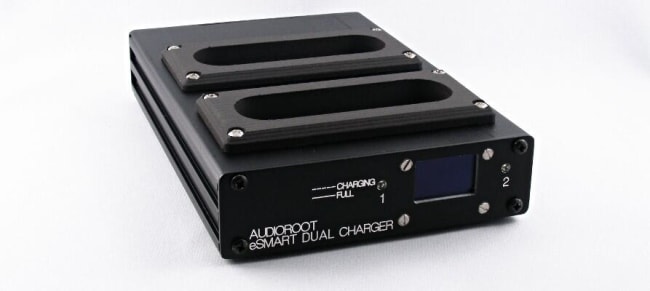 Audioroot Dual Charger, eSmart for RRC batterier med OLED display