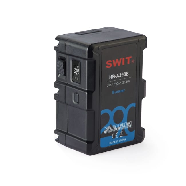 SWIT HB-A290B Li-Ion batteri 28.8V 290Wh B‑Mount med USB‑C og USB‑A